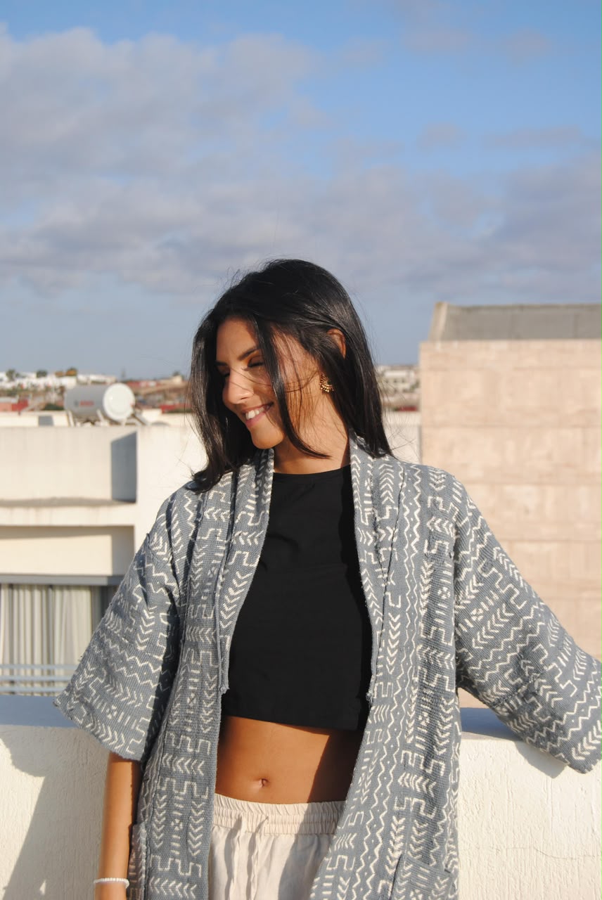 Kimono Gris Perle