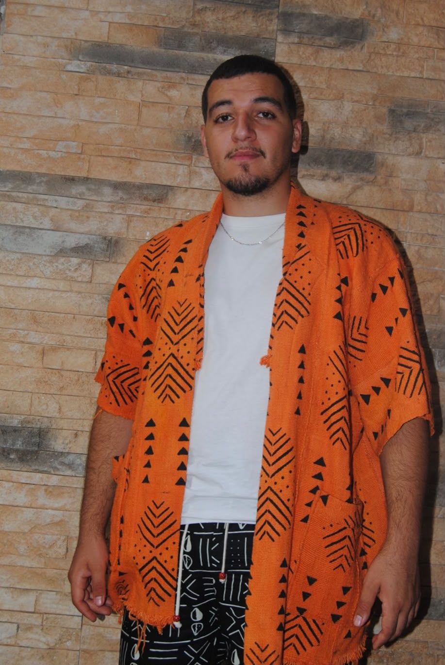 Kimono Orange Triangles