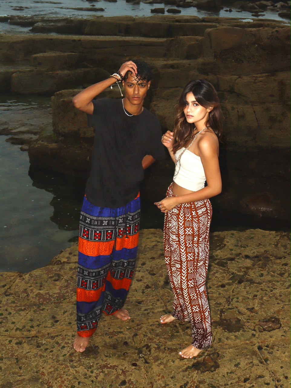 Pantalon Orange & Indigo
