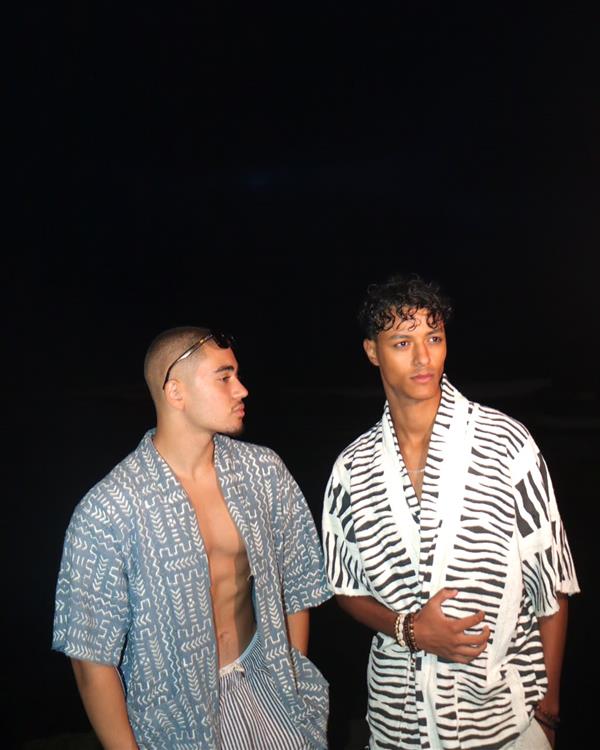 Kimono Bleu Rayé