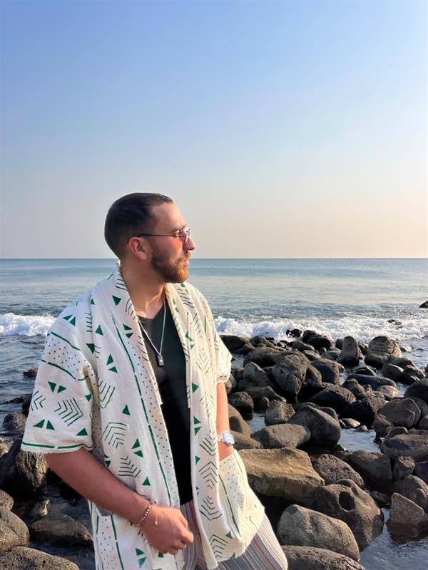 Kimono Écru & Vert